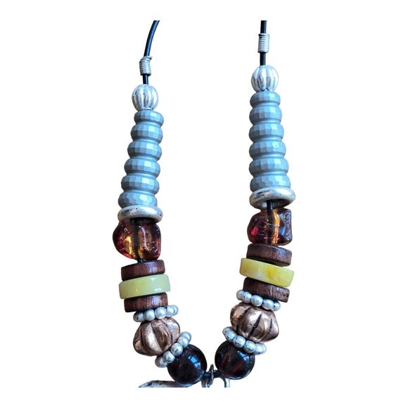 Elephant Head Statement Piece Necklace and Earrings Set Safari Bama Pride - Picture 5 of 12